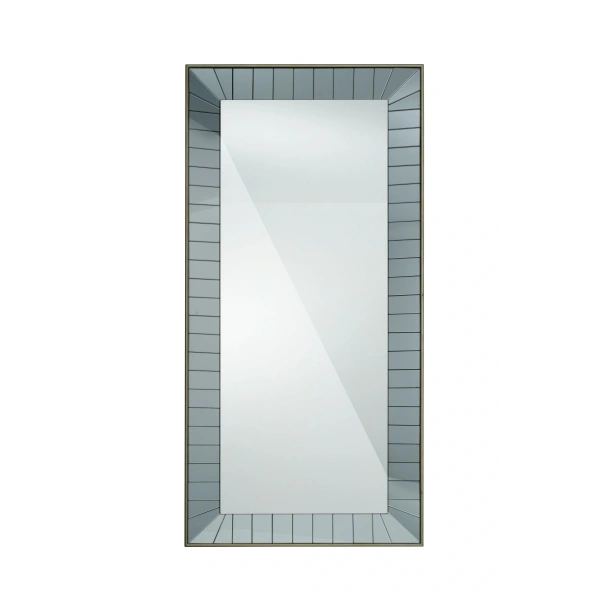 Black Mirror Masif Ağaç Çerçeve Dikdörtgen Dekoratif Duvar Aynası 75x160cm