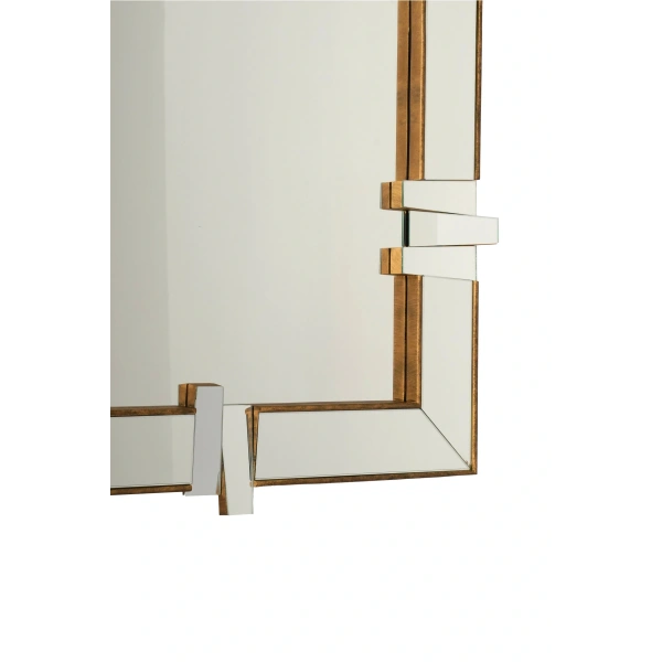 Creative Rect Masif Ağaç Çerçeve Dikdörtgen Dekoratif Duvar Aynası 80x180cm