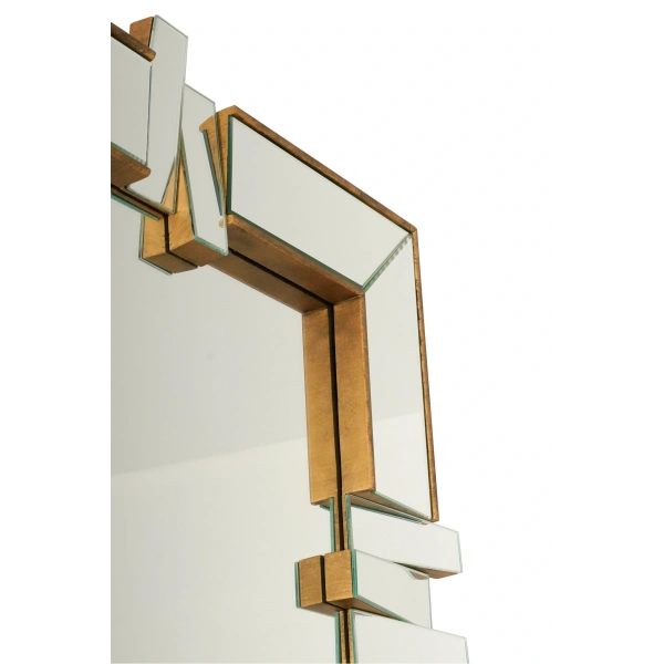 Creative Rect Masif Ağaç Çerçeve Dikdörtgen Dekoratif Duvar Aynası 80x180cm