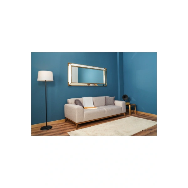 Artful Gold Masif Ağaç Çerçeve Dikdörtgen Dekoratif Duvar Aynası 80x180cm