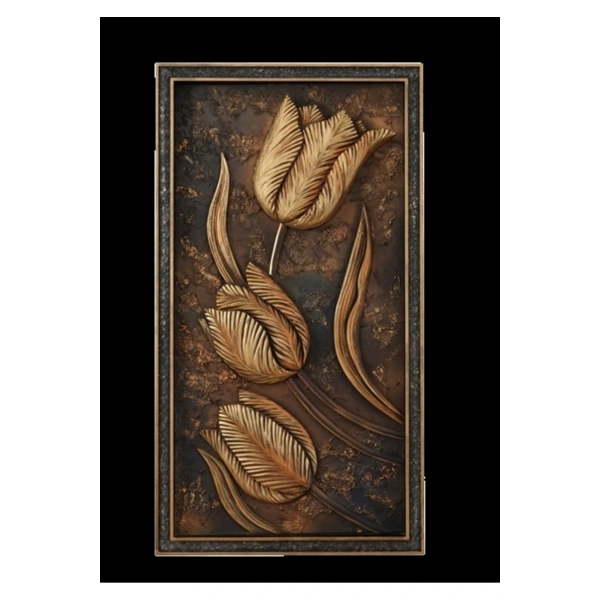 Grow Lale Desenli Dekoratif Tablo