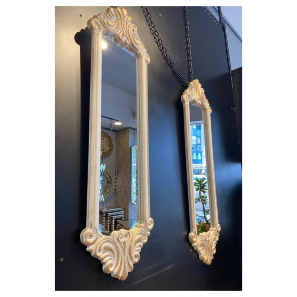 Dekor Oymalı Ikili Ayna