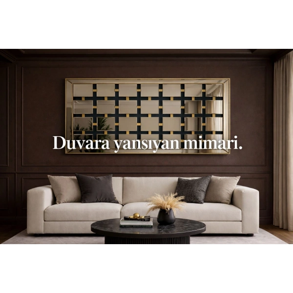 BRONZ DUVAR AYNASI