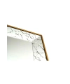 Elegance Gold Masif Ağaç Çerçeve Dikdörtgen Dekoratif Duvar Aynası 80x180cm