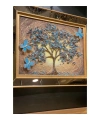 Blue Tree Özel Tasarım Kelebek Ağaçlı Tablo