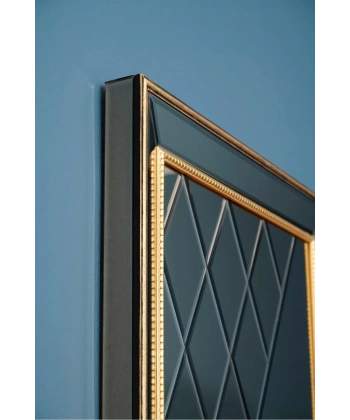 Aurum Masif Ağaç Çerçeve Dikdörtgen Dekoratif Duvar Aynası 80x180cm