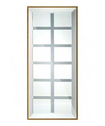 Multi Masif Ağaç Çerçeve Dikdörtgen Dekoratif Duvar Aynası 80x180cm