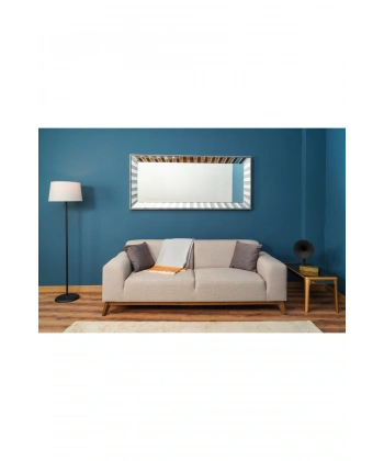 Sunrise Masif Ağaç Çerçeve Dikdörtgen Dekoratif Duvar Aynası 80x180cm