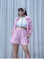 ÇİZGİLİ GÖMLEK ŞORT TAKIMI