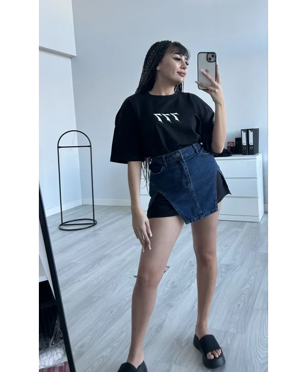 UNİSEX PATIENCE BASKILI T-SHIRT