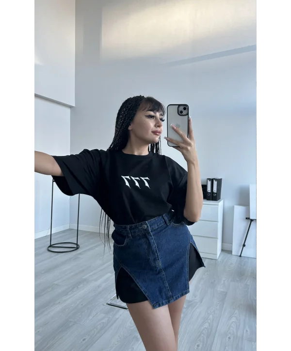 UNİSEX PATIENCE BASKILI T-SHIRT