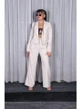 Pens Detaylı Pantolon ve Ceket Takımı