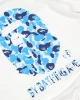 BAPE Abc Camo Blue T-shirt - Beyaz