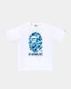 BAPE Abc Camo Blue T-shirt - Beyaz