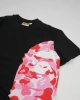 BAPE Pink Camo Side T-shirt - Siyah