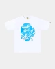 BAPE x Flame Blue T-shirt - Beyaz