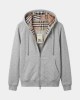 BURBRY Classic Fermuarlı Hoodie – Gri