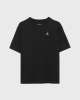 JRDN Basic İşleme Logo T-shirt - Siyah