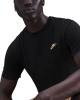 NSW Club Basic Golden Logo T-shirt – Siyah