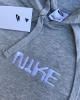 NSW NK Font Kapüşonlu Hoodie – Gri