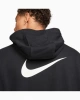 NSW NK Font Kapüşonlu Hoodie – Siyah