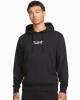 NSW NK Font Kapüşonlu Hoodie – Siyah
