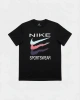 NSW Three Color Swoosh T-shirt - Siyah
