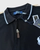 Ralph L. Half-Zip Polo T-shirt – Siyah