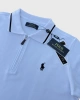 Ralph L. Half-Zip Polo T-shirt – Beyaz