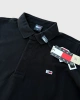 TOMMY H. Frame Polo T-shirt – Siyah