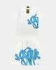 SYNA Printed Şort & T-shirt Takım – Beyaz