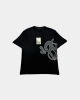 SYNA Printed Şort & T-shirt Takım – Siyah