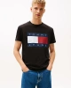 TOMMY H. Flag Logo T-shirt - Siyah