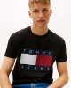 TOMMY H. Flag Logo T-shirt - Siyah