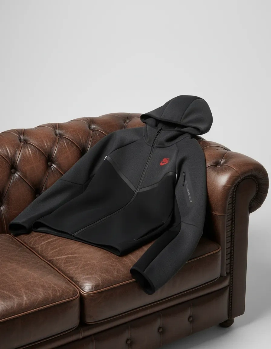 Tech Fleece 5th GEN Full-Zip Hoodie – Smoke/Orange