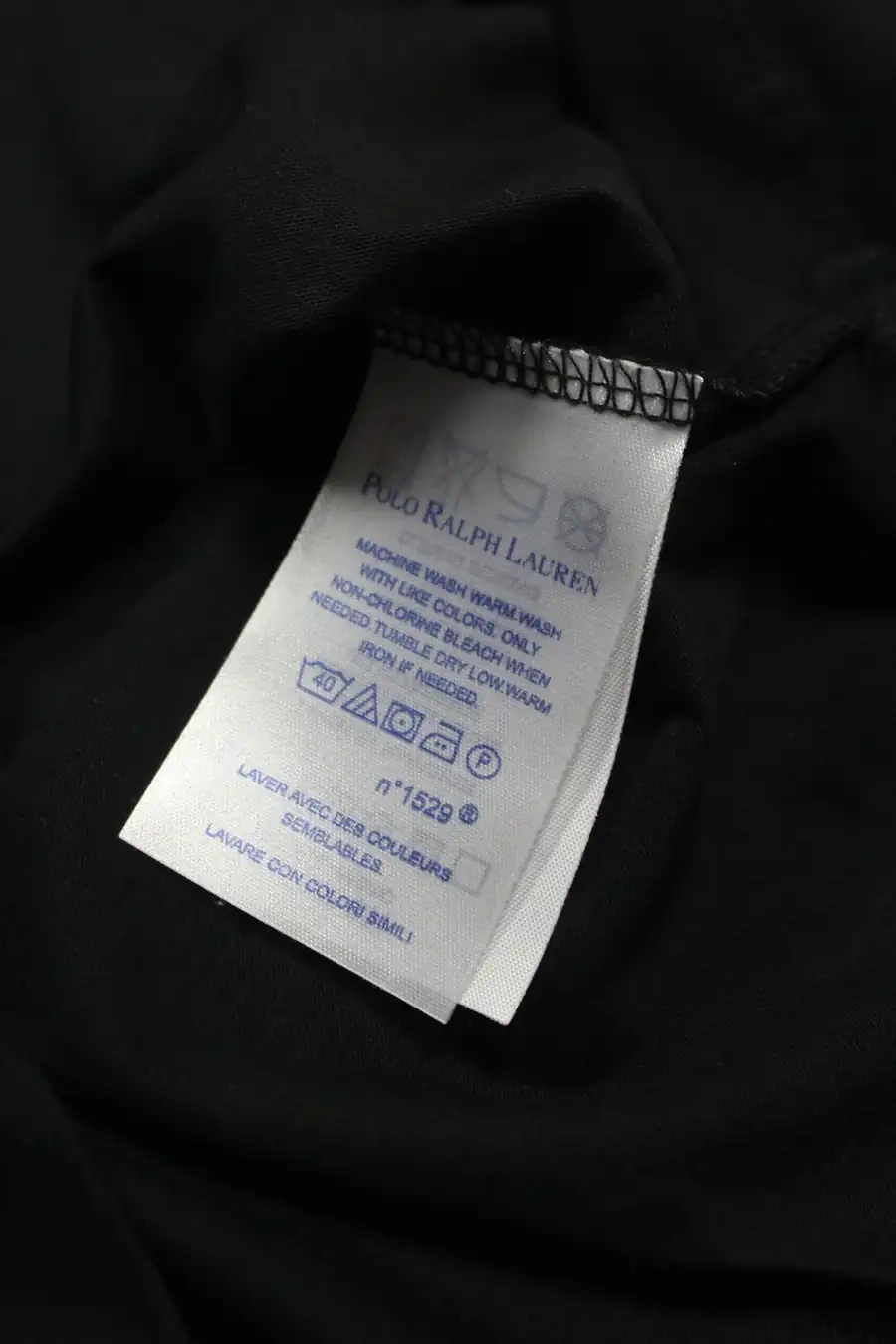 Ralph L. Basic İşleme Logo T-shirt - Siyah