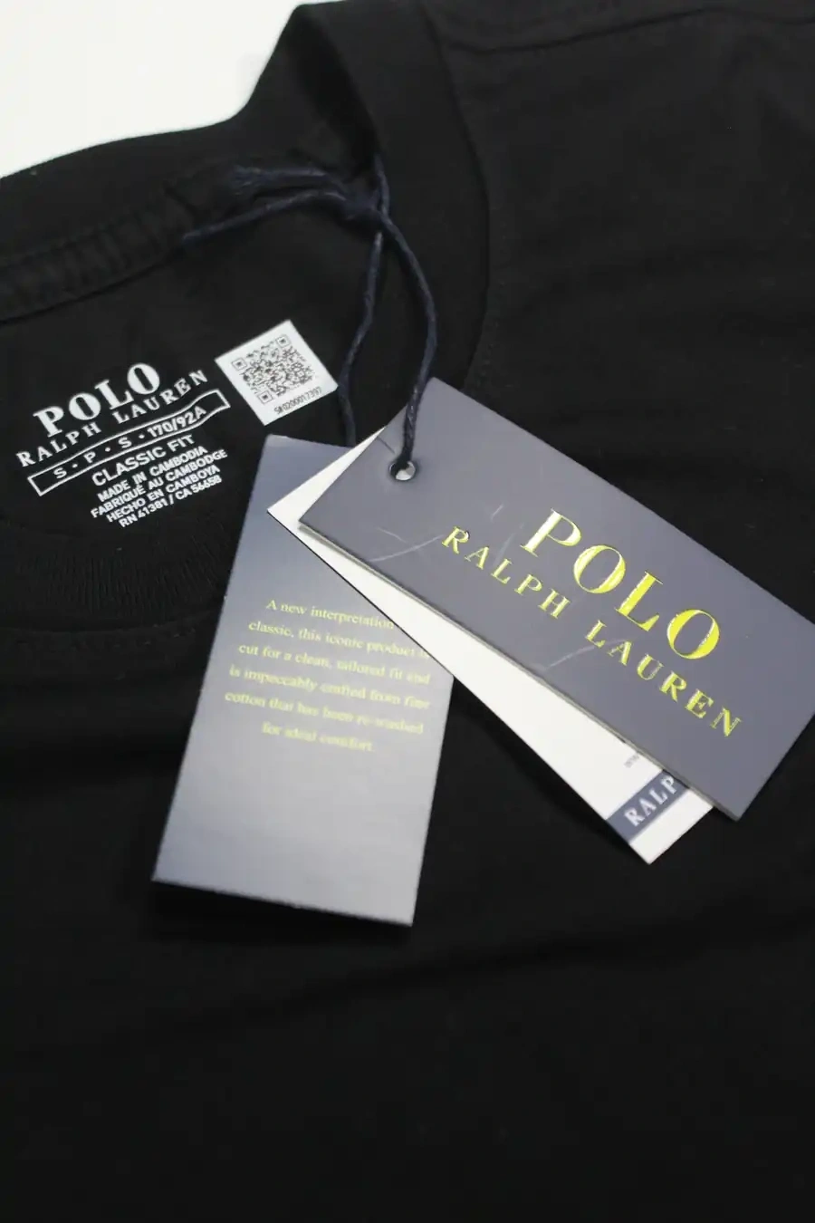 Ralph L. Basic İşleme Logo T-shirt - Siyah