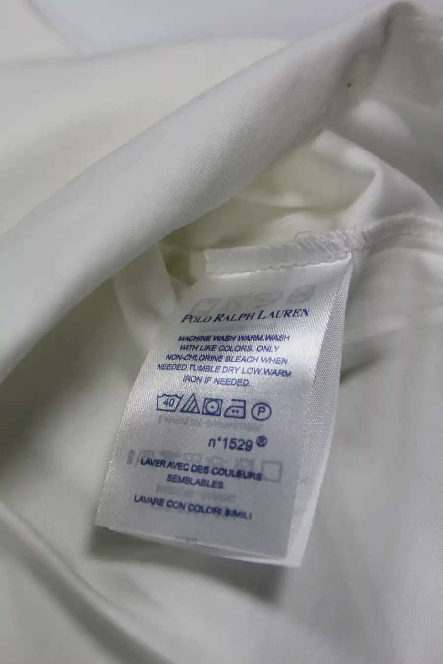 Ralph L. Basic İşleme Logo T-shirt - Beyaz