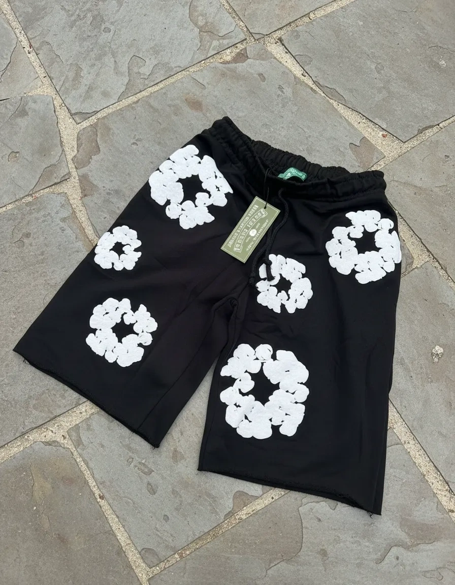 Denim Tears Basic Şort - Siyah