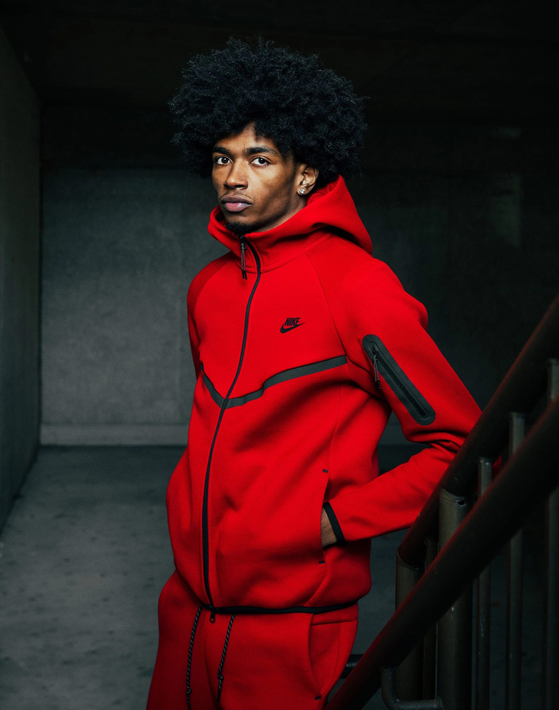 Tech Fleece 5th Çocuk Eşofman Takımı - Kırmızı