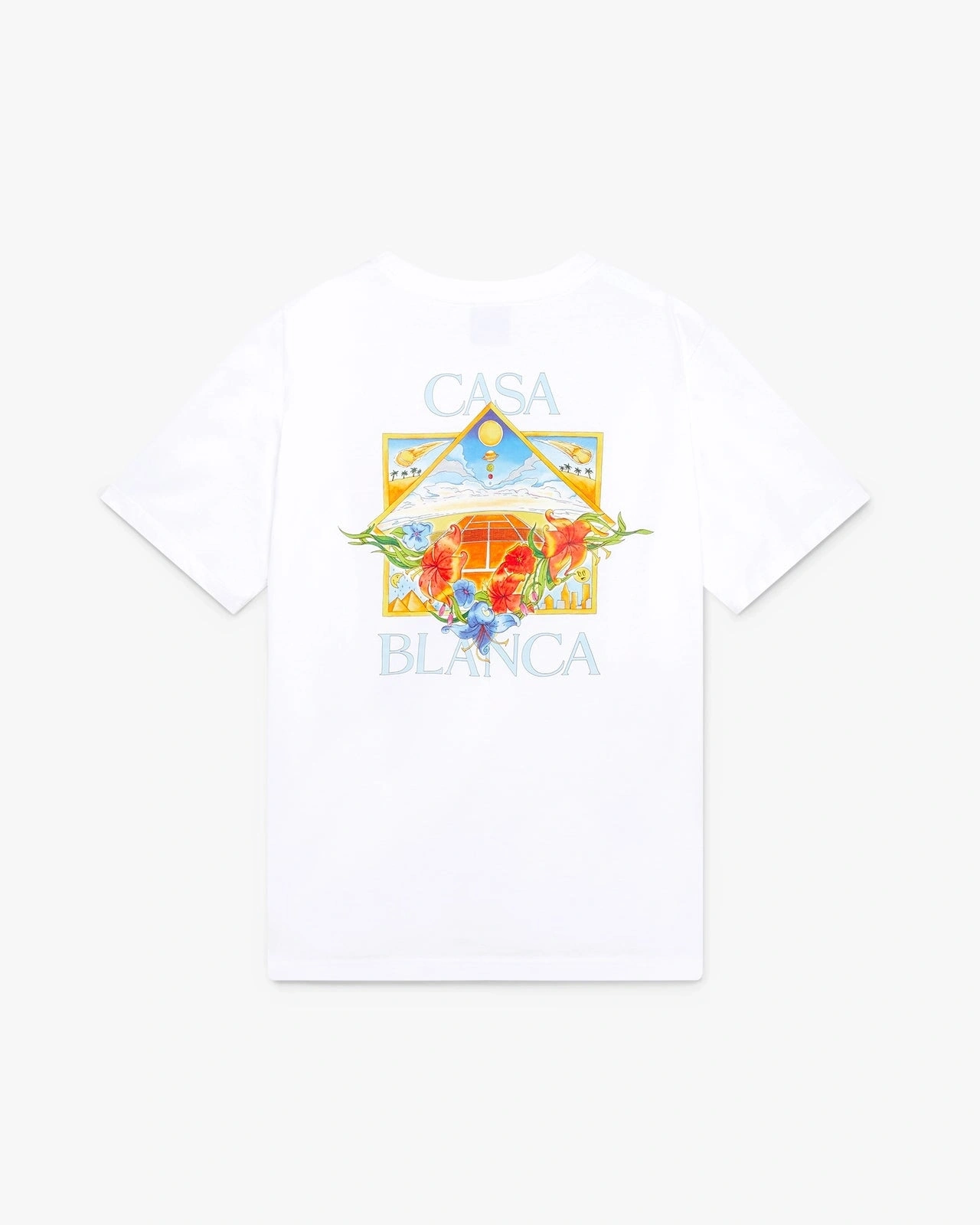 CASABLNC Baskılı 4532 T-shirt - Beyaz