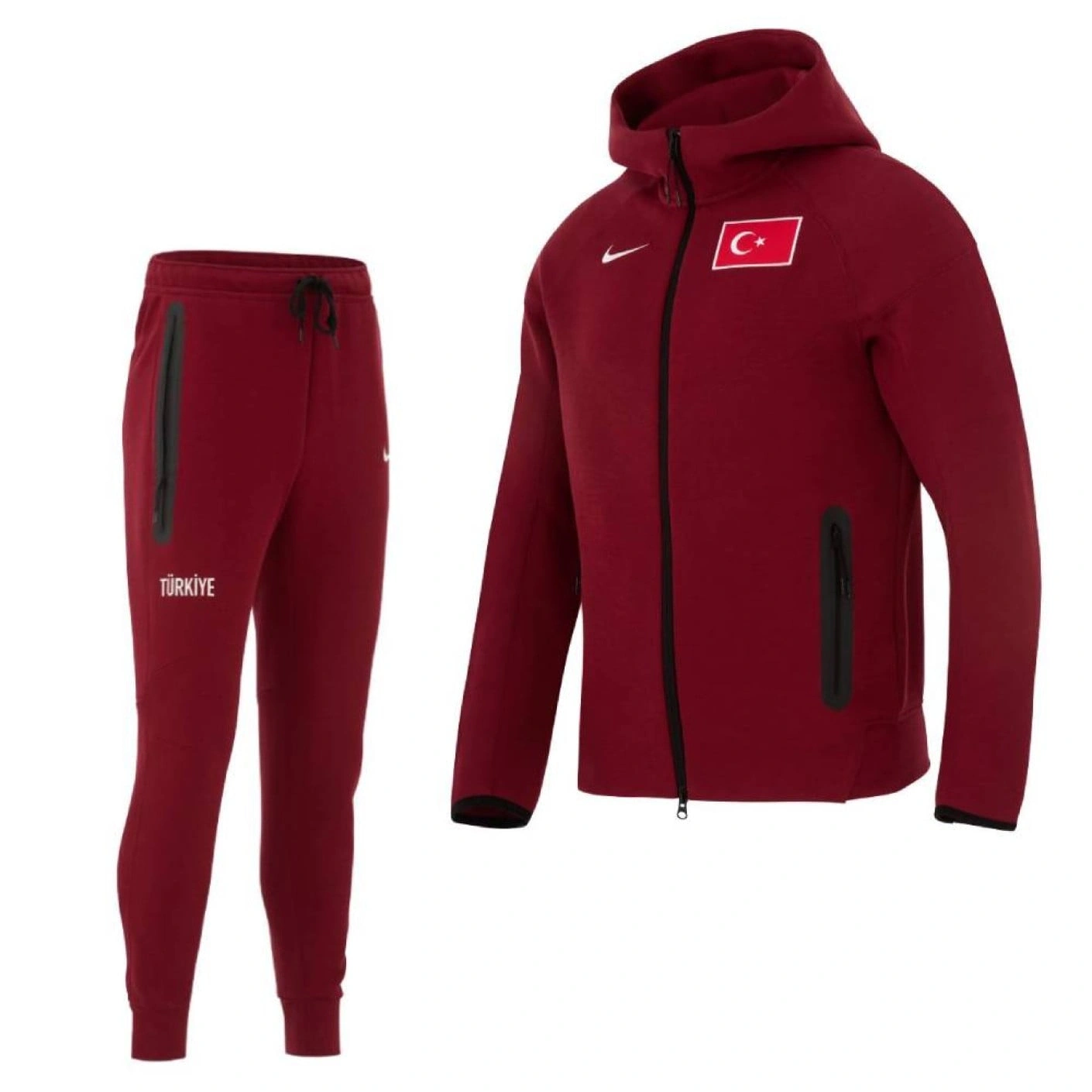 Tech Fleece 2026 Premium Türkiye Eşofman Takımı - Bordo