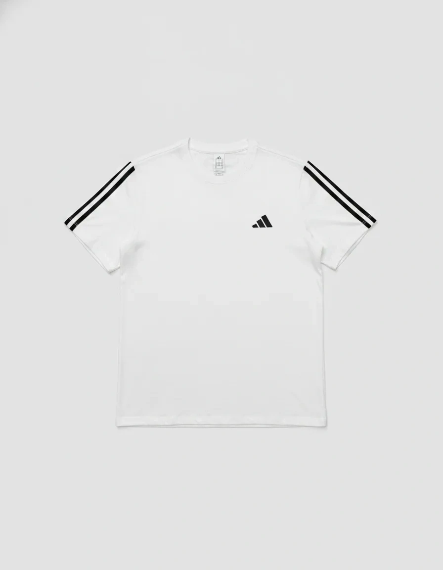 ADDS İşlemeli Line T-shirt – Beyaz