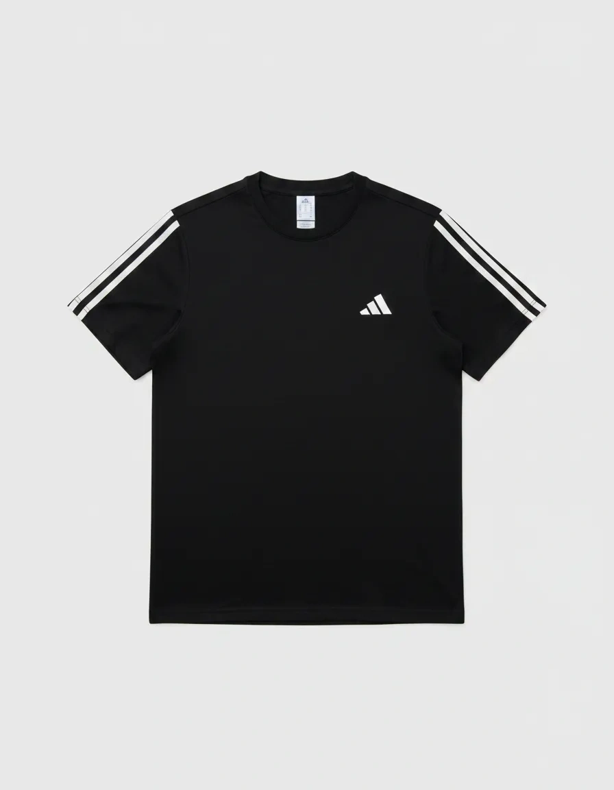 ADDS İşlemeli Line T-shirt – Siyah