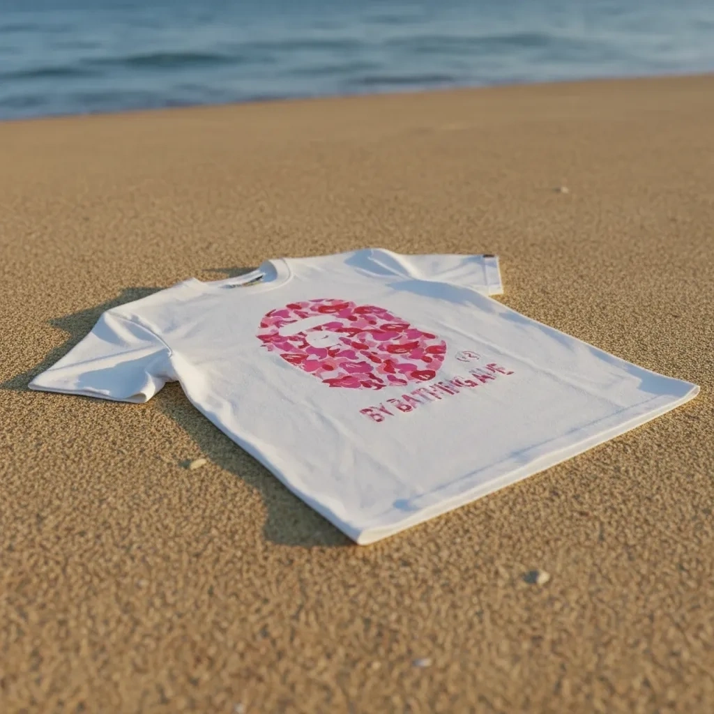 BAPE Abc Camo Berry T-shirt - Beyaz