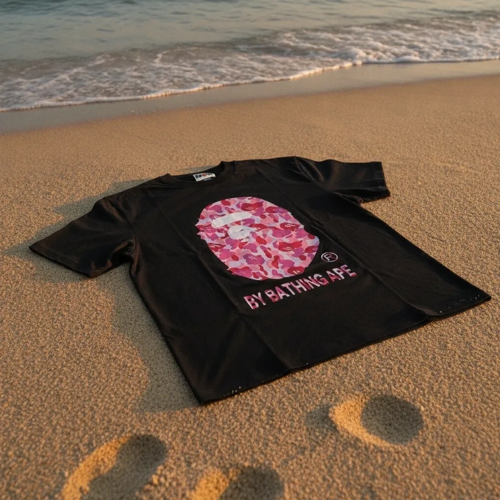 BAPE Abc Camo Berry T-shirt - Siyah
