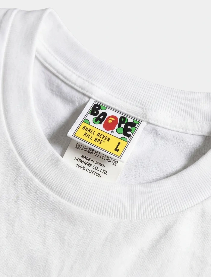 BAPE Abc Camo Blue T-shirt - Beyaz