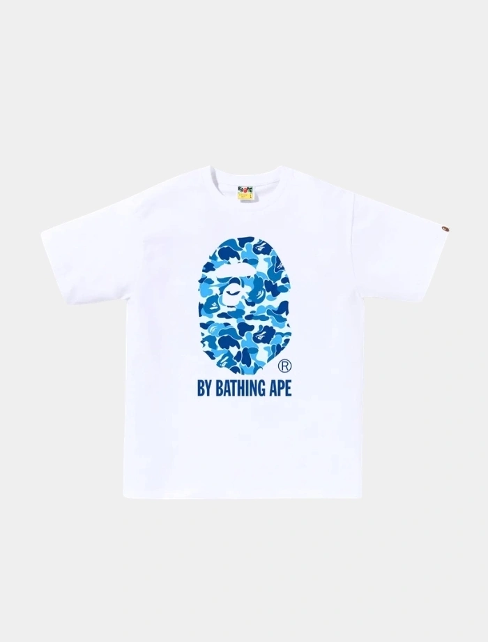 BAPE Abc Camo Blue T-shirt - Beyaz