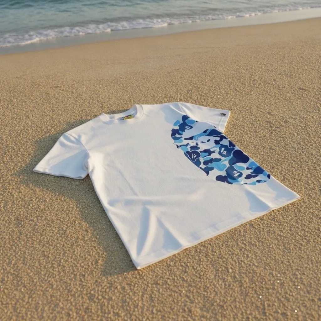 BAPE Camo Side T-shirt - Beyaz