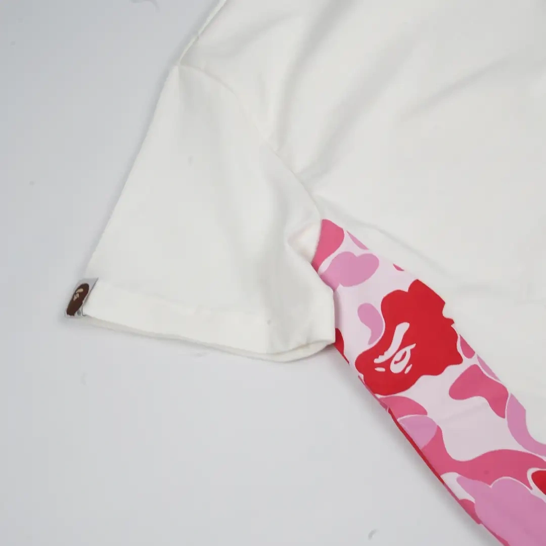 BAPE Pink Camo Side T-shirt - Beyaz